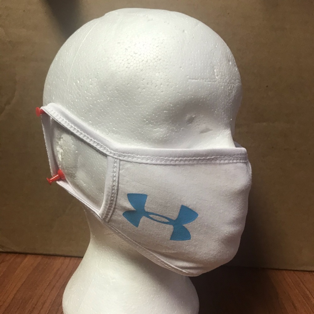 100% Cotton White Face Mask Pick Your Color Design